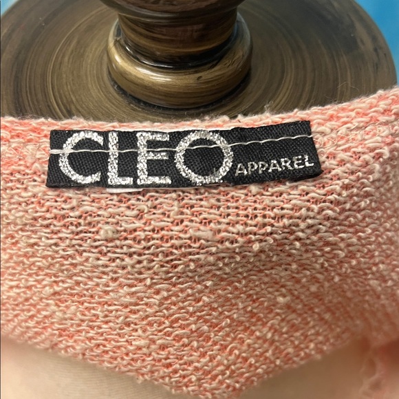 Cleo Coral and Cream Knit Top - Picture 2 of 5